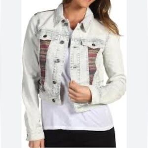 Free People Distressed Baja Light Wash Jean Jacket